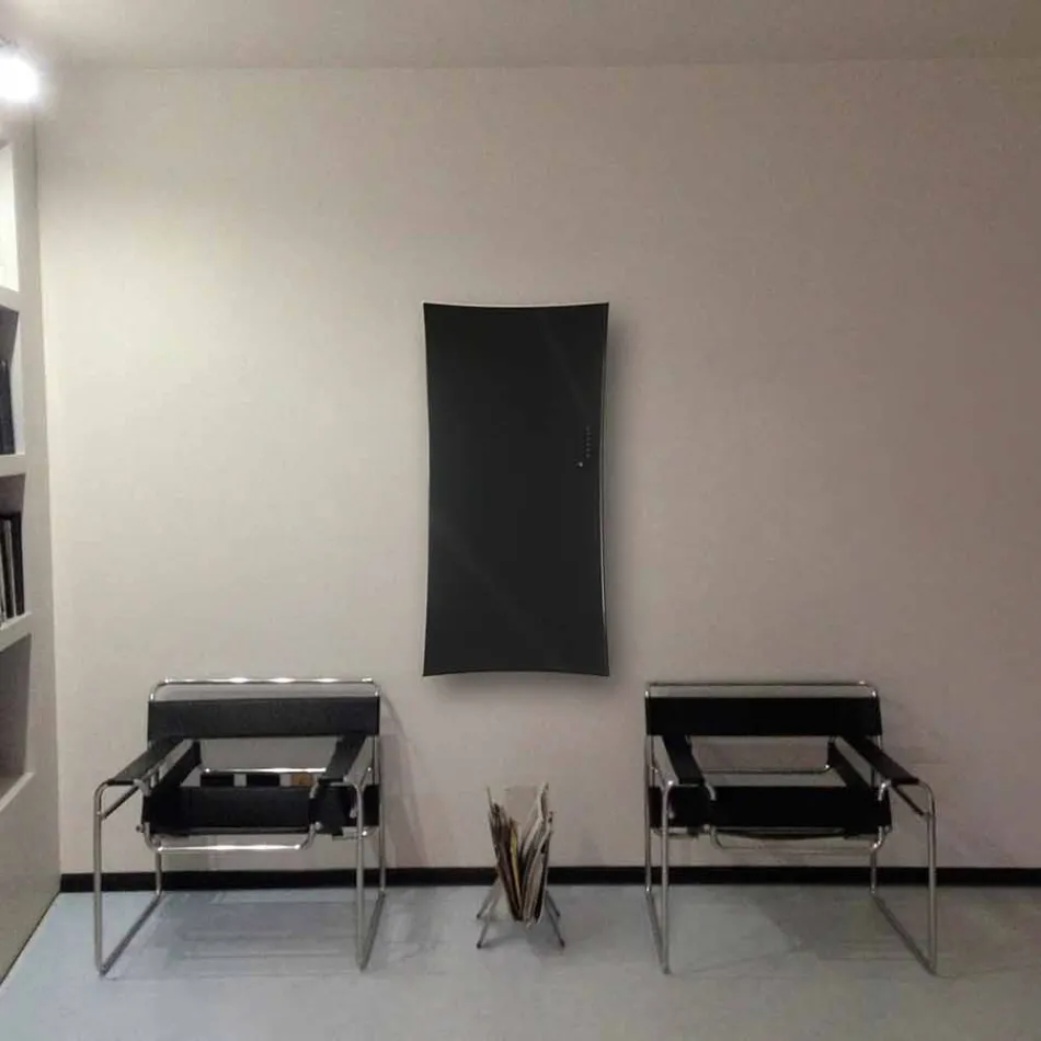 Termoarredo elettrico da parete in vetro temperato Barry Viadurini