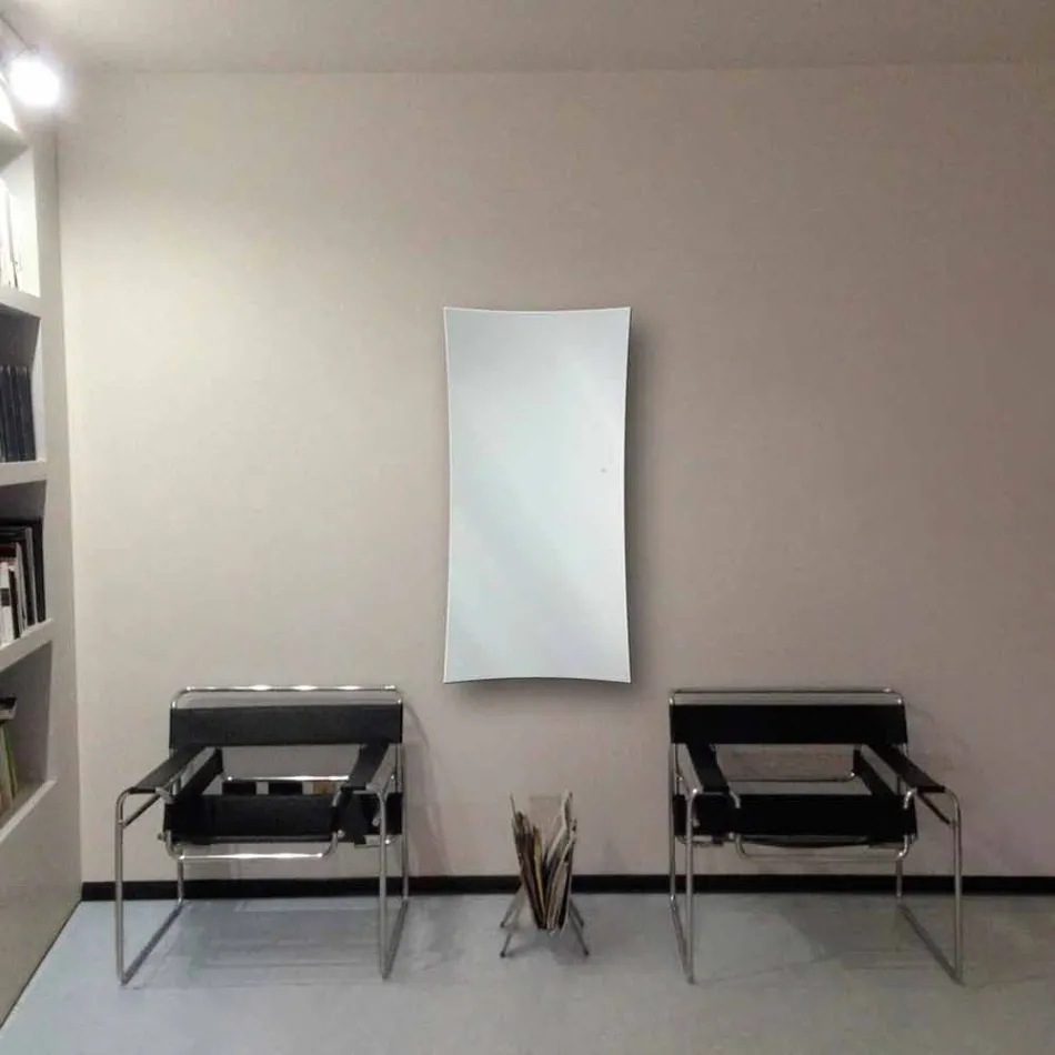 Termoarredo elettrico da parete in vetro temperato Barry Viadurini