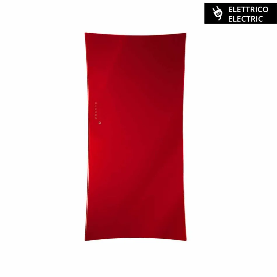 Termoarredo elettrico da parete in vetro temperato Barry Viadurini