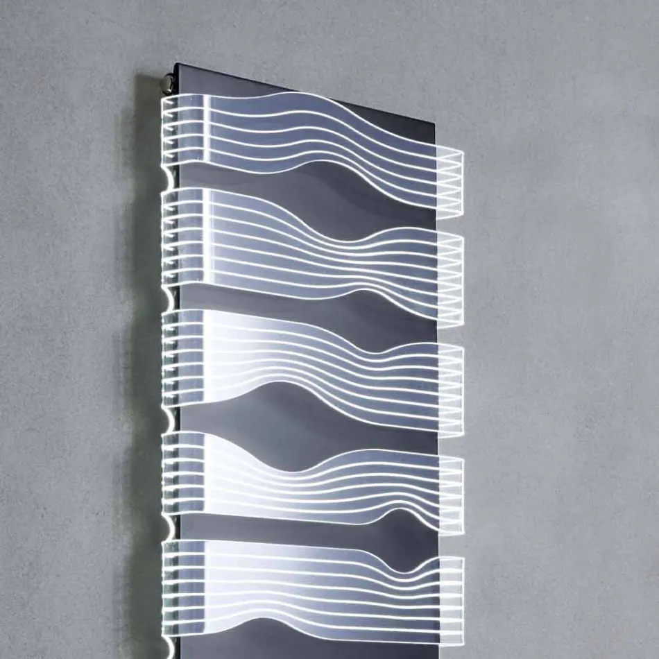 Termoarredo Elettrico da Soggiorno o Bagno di Design con Led 1000 W - Shine Viadurini