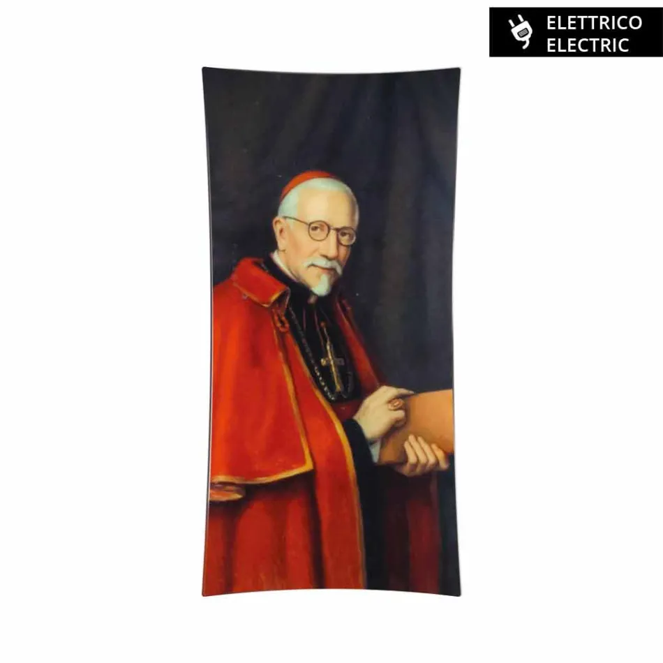 Termoarredo elettrico di design con foto in vetro temperato Barry Viadurini