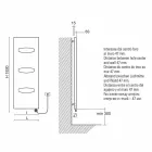 Termoarredo Elettrico di Design per Bagno in Acciaio 6 Misure 1000 Watt - Mask Viadurini
