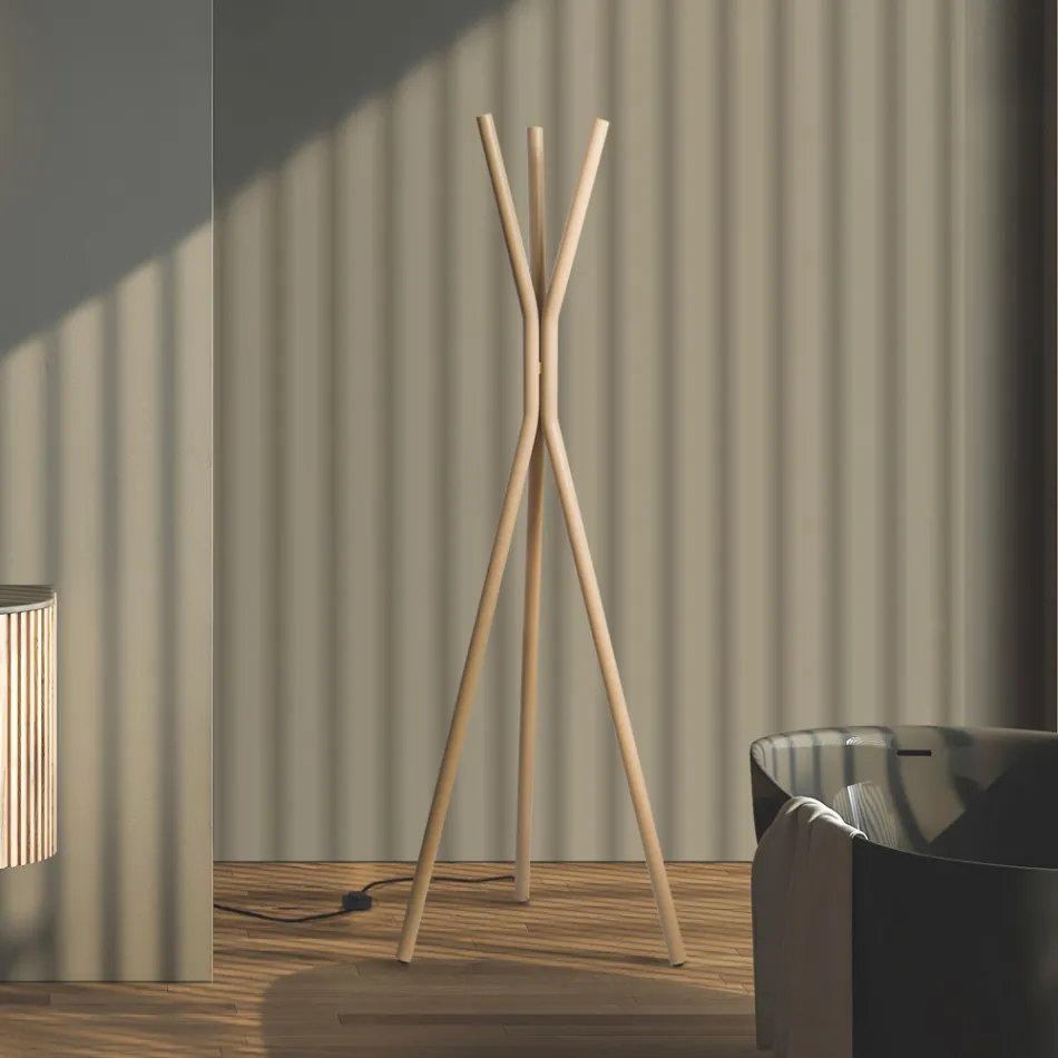 Termoarredo Elettrico Free-Standing in Acciaio con Interruttore a Pedale - Tree Viadurini