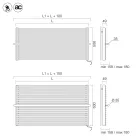 Termoarredo Elettrico in Acciaio al Carbonio Beige Made in italy - Solaris Viadurini