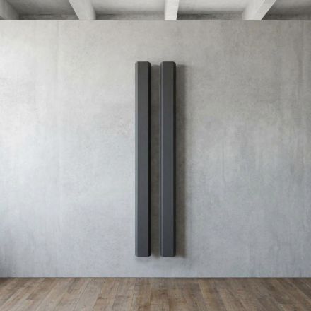 Termoarredo Elettrico in Acciaio al Carbonio Due Finiture Made in Italy - Ember Viadurini