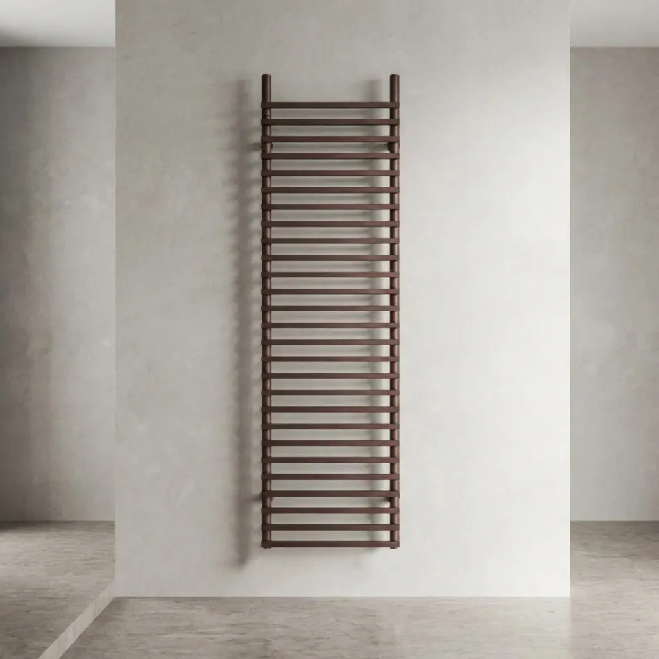 Termoarredo Elettrico in Acciaio al Carbonio Marrone Rame Made in Italy - Ignis Viadurini