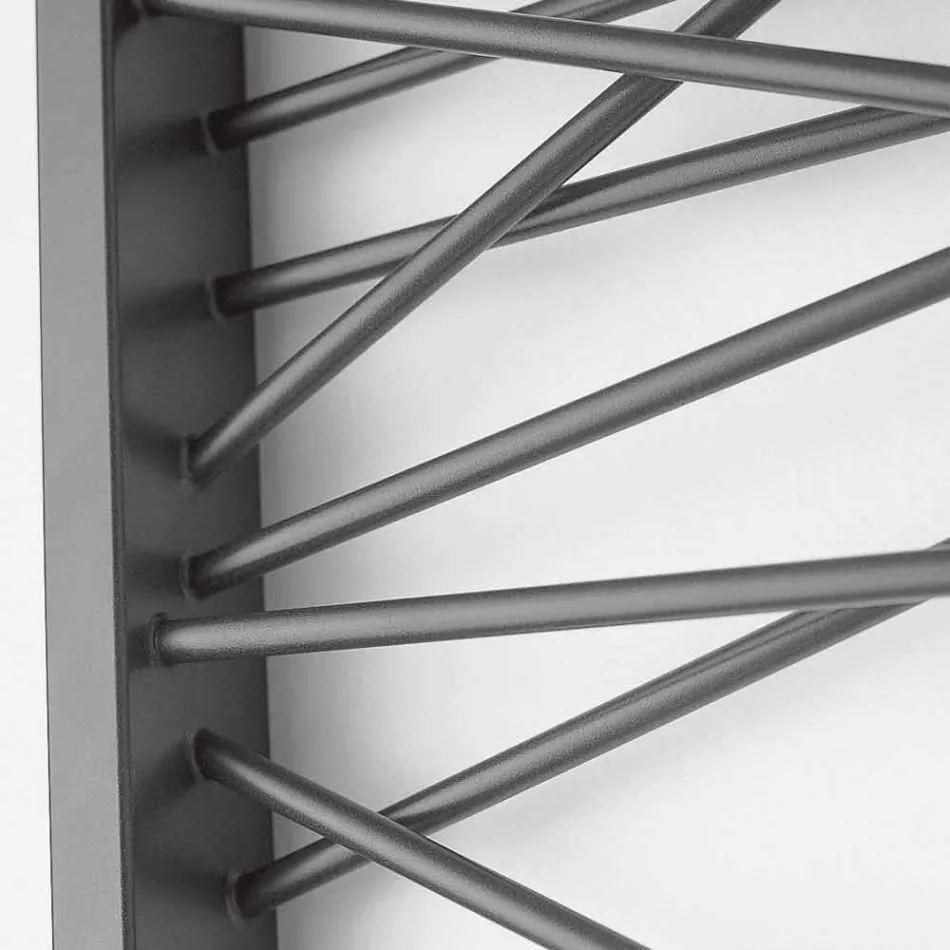 Termoarredo elettrico in acciaio,stile metropolitano Mikado Scirocco H Viadurini