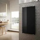 Termoarredo elettrico in vetro nero design moderno Star,made in Italy Viadurini