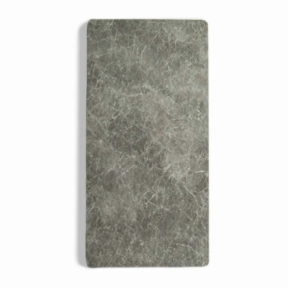 Termoarredo elettrico in vetro temperato, finitura in pietra Jonny Viadurini