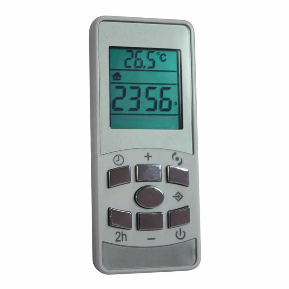 Termoarredo elettrico in vetro temperato, finitura in pietra Jonny Viadurini