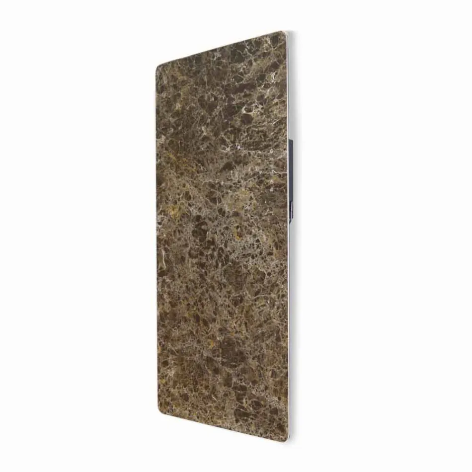 Termoarredo elettrico in vetro temperato, finitura in pietra Jonny Viadurini