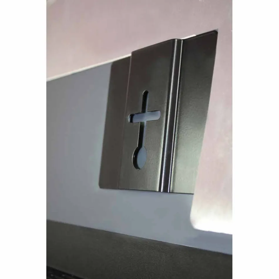 Termoarredo elettrico in vetro temperato, finitura in pietra Jonny Viadurini