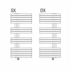 Termoarredo Elettrico per il Bagno Design Moderno a Parete a 400 W - Pavone Viadurini