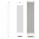 Termoarredo elettrico verticale design moderno New Dress by Scirocco H Viadurini