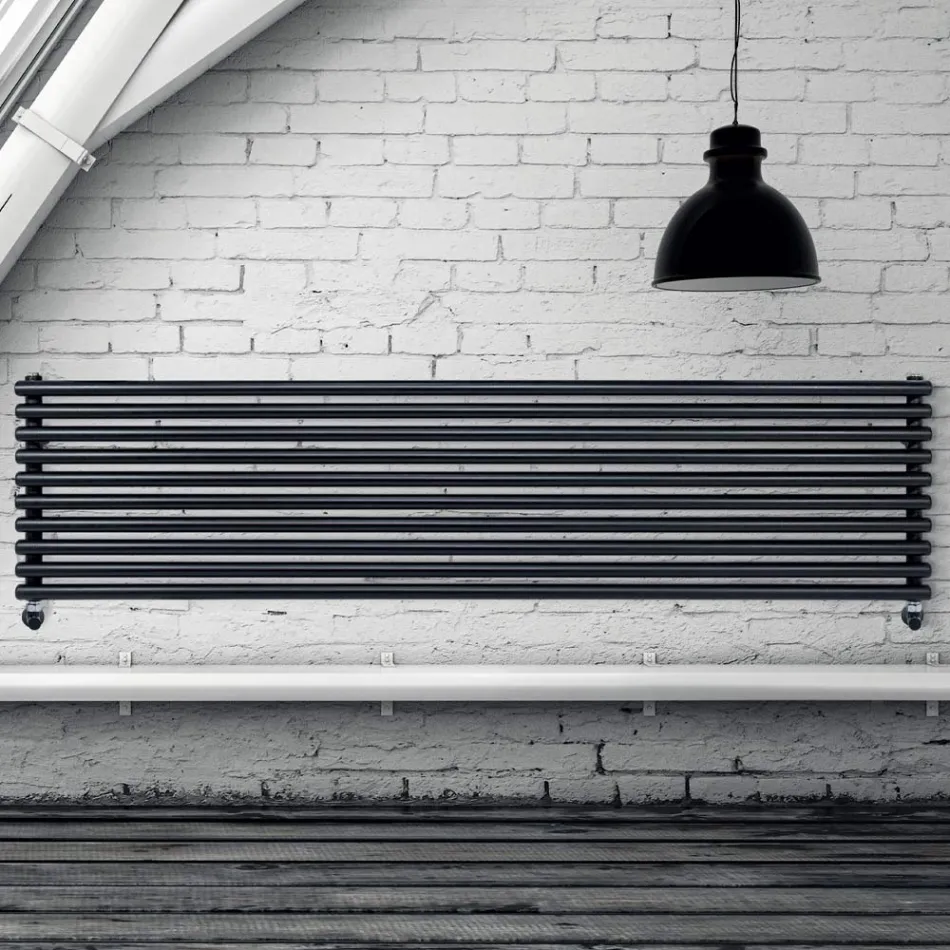 Termoarredo Idraulico con Collettori Verticali e Tubi Orizzontali - Composto Viadurini