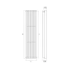 Termoarredo Idraulico con Doppia Serie di Elementi Piatti Made in Italy - Macedonia Viadurini