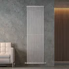 Termoarredo Idraulico con Una Serie di Elementi Verticali Made in Italy - carbonio Viadurini
