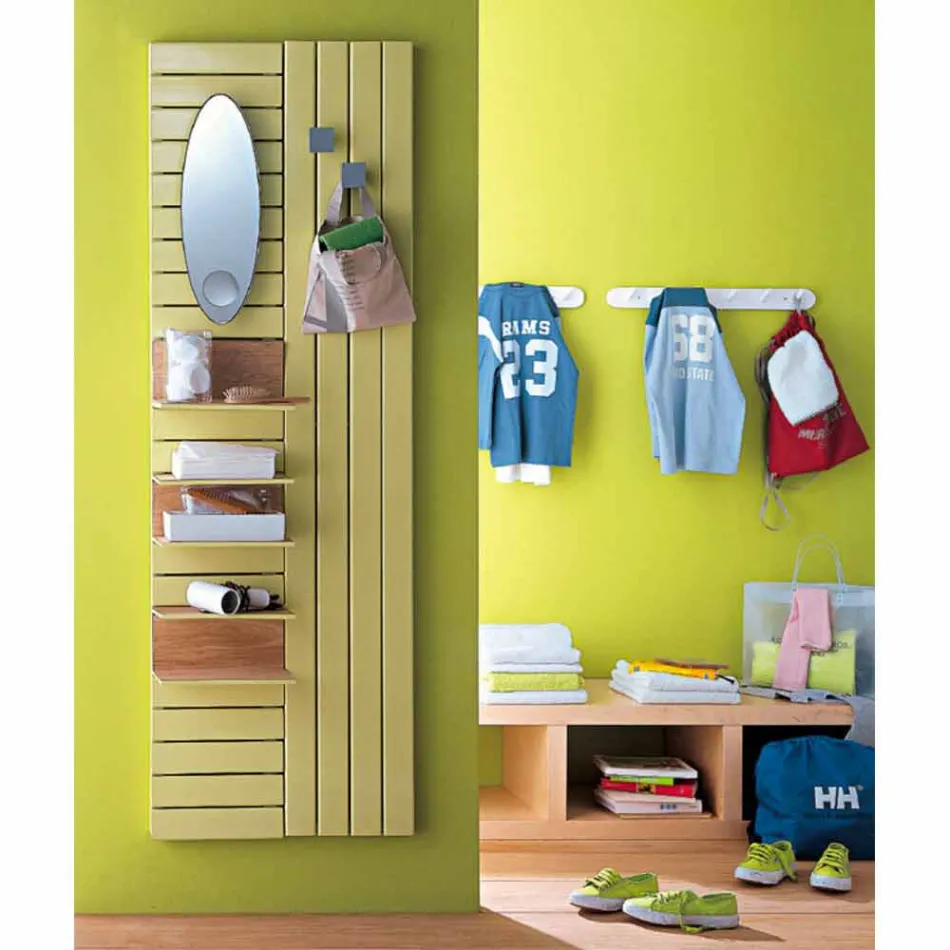 Termoarredo idraulico design in acciaio con mensole Utility Scirocco H Viadurini