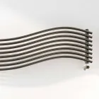 Termoarredo idraulico design moderno in acciaio Wave by Scirocco H Viadurini