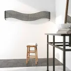 Termoarredo idraulico design moderno in acciaio Wave by Scirocco H Viadurini