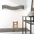 Termoarredo idraulico design moderno in acciaio Wave by Scirocco H