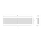 Termoarredo Idraulico in Acciaio con Tripla Sezione di Elementi Made in Italy - Ciambella Viadurini