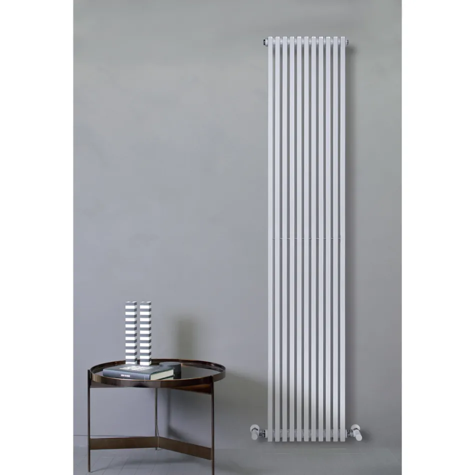 Termoarredo Idraulico in Acciaio Finitura Bianco Traffico Made in Italy - Coppa Viadurini