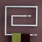 Termoarredo idraulico in acciaio inox spazzolato Snake by Scirocco H Viadurini