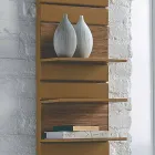 Termoarredo idraulico in acciaio, mensole in rovere,Utility Scirocco H Viadurini