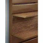 Termoarredo idraulico in acciaio, mensole in rovere,Utility Scirocco H Viadurini