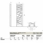 Termoarredo idraulico in acciaio,stile metropolitano Mikado Scirocco H Viadurini