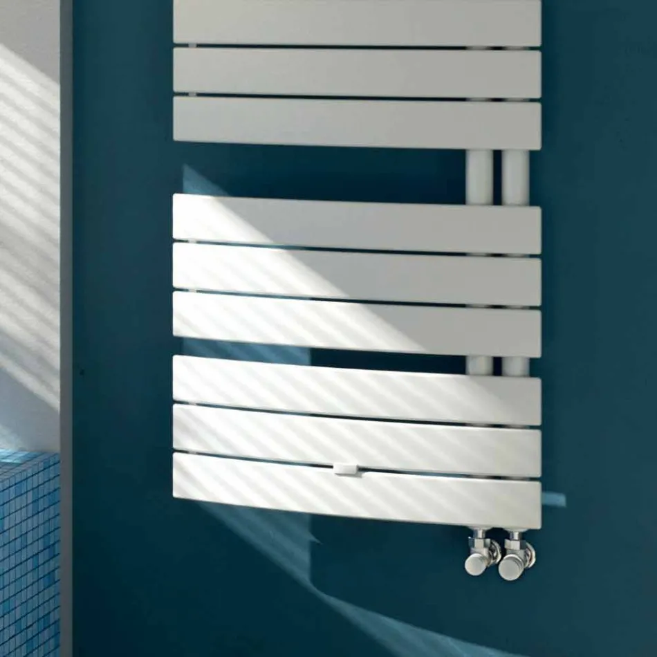 Termoarredo idraulico in acciaio verniciato bianco Sail Scirocco H Viadurini