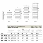 Termoarredo idraulico in acciaio verniciato bianco Sail Scirocco H Viadurini