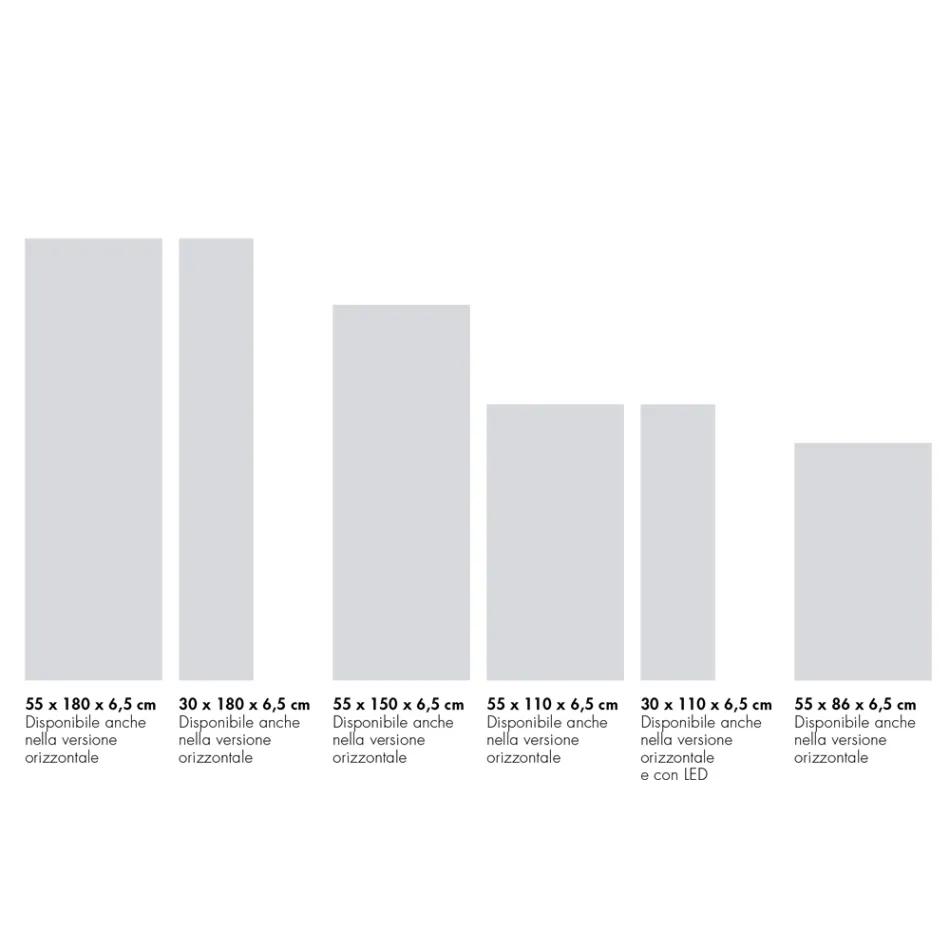 Termoarredo Idraulico Moderno in Polvere di Marmo Italiano  - Texturee Viadurini