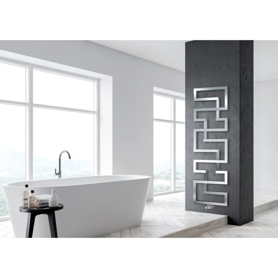 Termoarredo Idraulico Realizzato in Acciaio Inox Made in Italy - Forno Viadurini