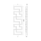 Termoarredo Idraulico Realizzato in Acciaio Inox Made in Italy - Forno Viadurini