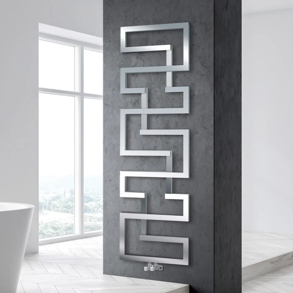 Termoarredo Idraulico Realizzato in Acciaio Inox Made in Italy - Forno Viadurini