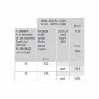 Termoarredo Idraulico Verticale a Parete Design Moderno fino 1224 Watt - Regolo Viadurini