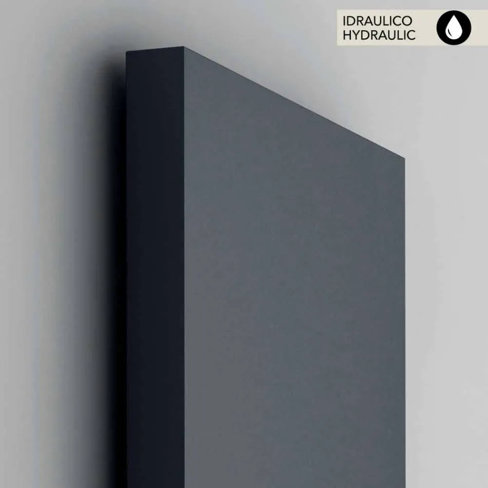 Termoarredo idraulico verticale, cover in acciaio, Scirocco H Light Viadurini