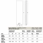 Termoarredo idraulico verticale, cover in acciaio, Scirocco H Light Viadurini