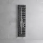 Termoarredo in Acciaio al Carbonio con Asta Portasalviette Made in Italy - Lux Viadurini