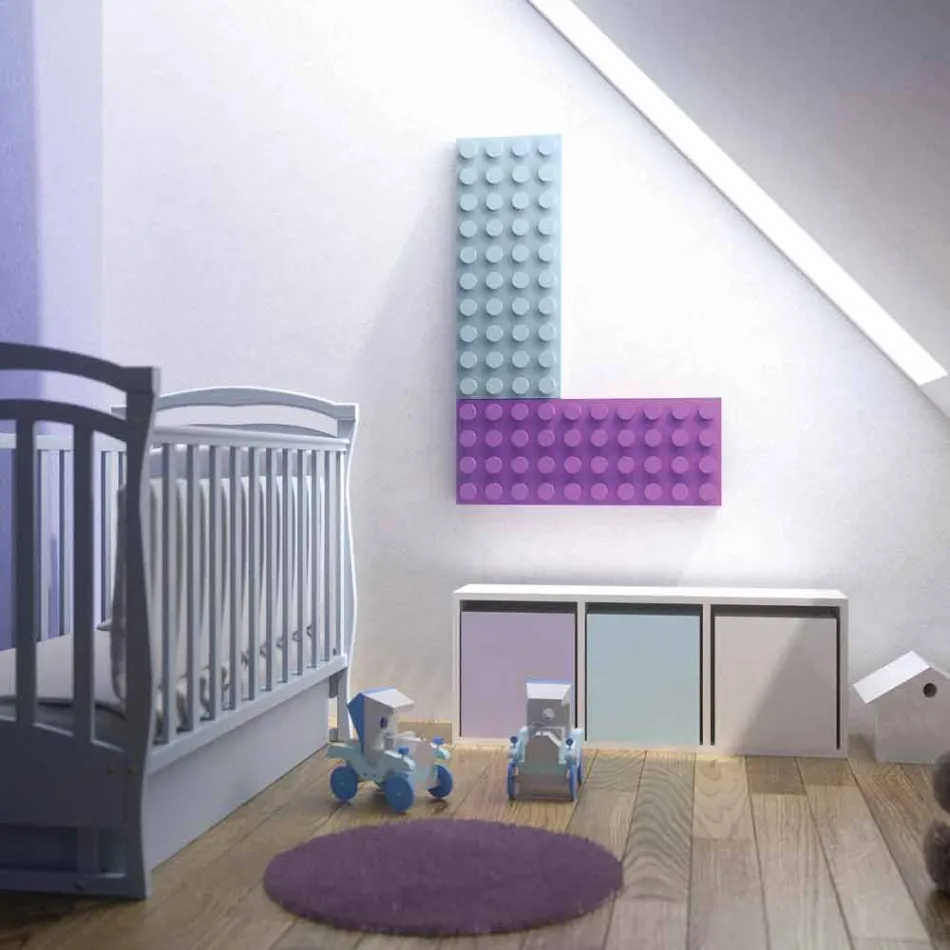 Termoarredo lego elettrico di design Brick made in Italy Scirocco H  Viadurini