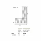 Termoarredo lego idraulico di design Brick made in Italy by Scirocco H Viadurini