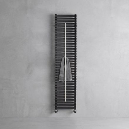 Termoarredo Misto con Asta Portasalviette in Acciaio Made in Italy - Lux Viadurini