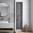 Termoarredo Misto con Asta Portasalviette in Acciaio Made in Italy - Lux Viadurini