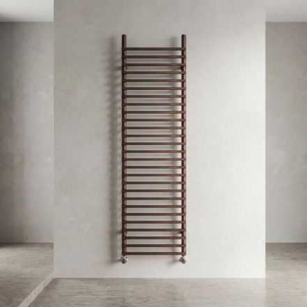 Termoarredo Misto in Acciaio con Finitura Marrone Rame Made in Italy - Ignis Viadurini