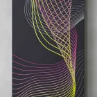 Termoarredo Moderno Elettrico a Parete in Acciaio con Decoro 1000 Watt - Kelvin Viadurini