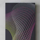 Termoarredo Moderno Idraulico a Parete in Acciaio con Decoro 839 Watt - Kelvin Viadurini