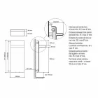 Termoarredo Portasciugamani Design Verticale Idraulico fino 719 watt - Rebel Viadurini