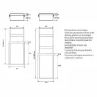 Termoarredo Portasciugamani Design Verticale Idraulico fino 719 watt - Rebel Viadurini